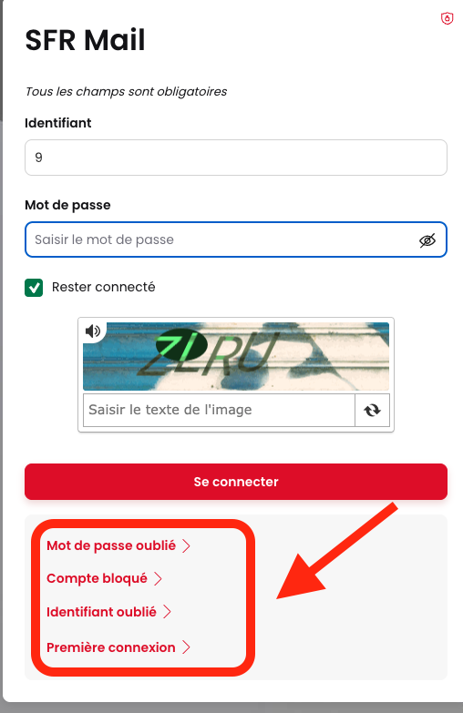 Messagerie neuf / SFR