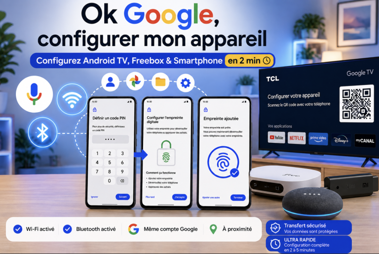 Ok Google configurer mon appareil