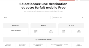 Tarifs forfait max Free pour le Maroc